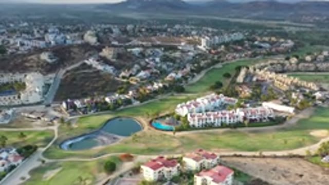 LOS CABOS MEXICO-2020: Panoramic View Of Nature Showing Grasslands Roads Water