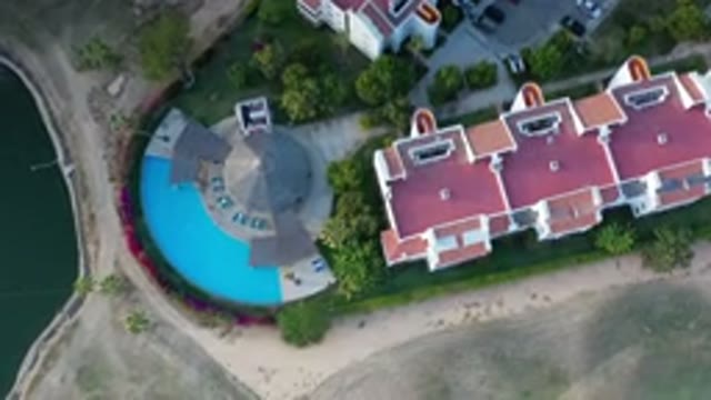 LOS CABOS MEXICO-2020: Beautiful Aerial View Of A Residential Complex Of Middle-Class Homes