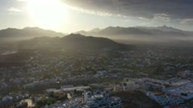 LOS CABOS MEXICO-2020: Footage Of A City Next To Mountains