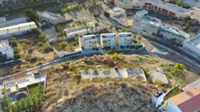 LOS CABOS MEXICO-2020: Beautiful View Of City Showing All White Buildings Roads