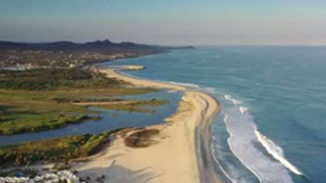 LOS CABOS MEXICO-2020: The Majestic Border of Beach Waves and Swampy Wetlands