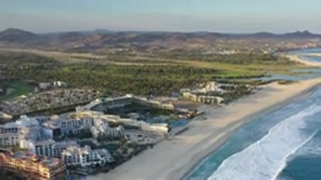 LOS CABOS MEXICO-2020: Amazing View From The Top Of A Modern Resort Hotel