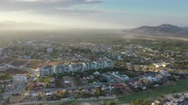 LOS CABOS MEXICO-2020: Buildings And Cloudy Sky In Background