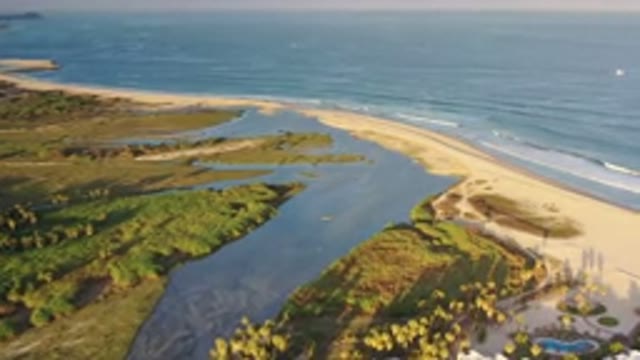 LOS CABOS MEXICO-2020: An Aerial View Of A Beach On A Sunny Day