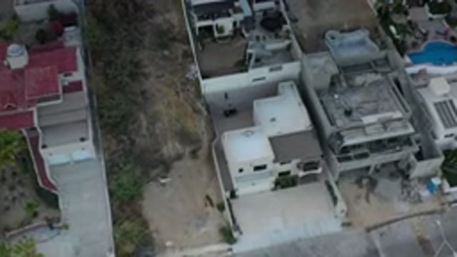 LOS CABOS MEXICO-2020: Drone Recording Showing Common Homes With Good Top View