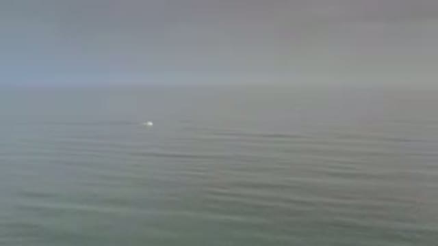 LOS CABOS MEXICO-2020: In A Sea There Is A Small White Circle In On The Center
