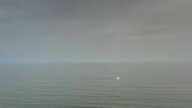 LOS CABOS MEXICO-2020: Open Quiet Ocean With Gauze And A Gray Rainy Sky