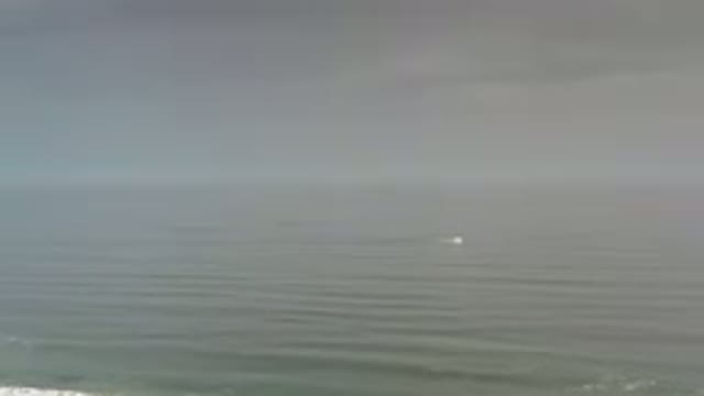 LOS CABOS MEXICO-2020: Something White But Blurry Floating On The Ocean Taken