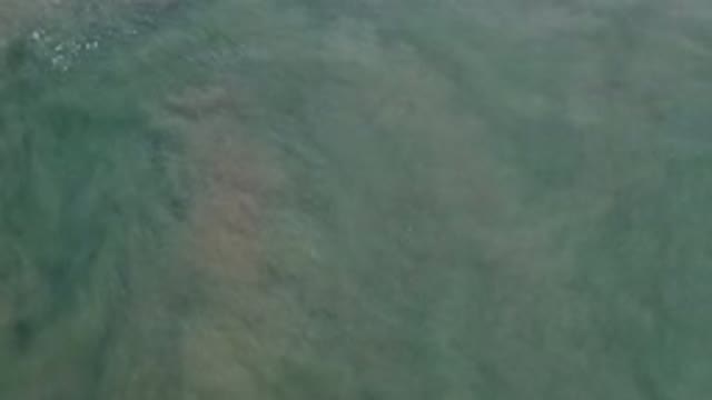 LOS CABOS MEXICO-2020: Water View From Above Slowly Undulating With Colored