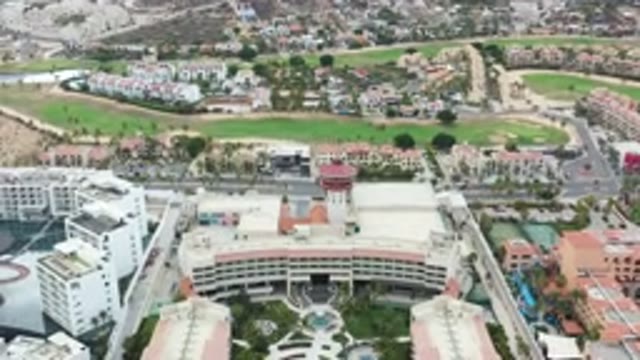 LOS CABOS MEXICO-2020: Fly Over Video Near A Beautiful Upscale Resort In United