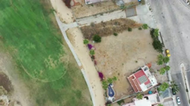 LOS CABOS MEXICO-2020: Upper Camera Recording of Big Houses Without Pools