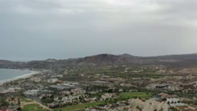 LOS CABOS MEXICO-2020: Quick Aerial Overview Footage Of Beautiful Coastal Town