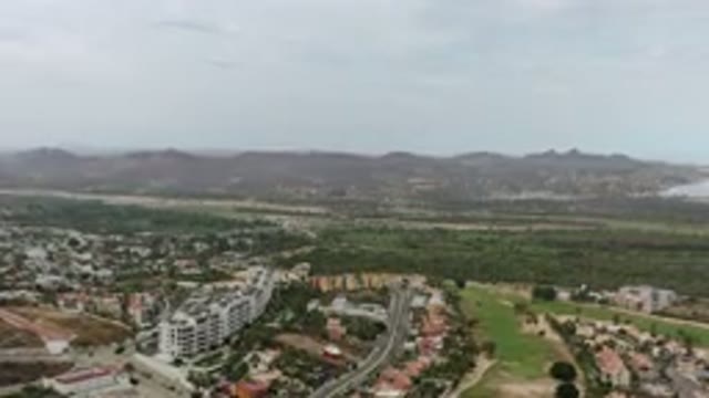 LOS CABOS MEXICO-2020: Far Topside View Of A Beautiful City With Landscape And