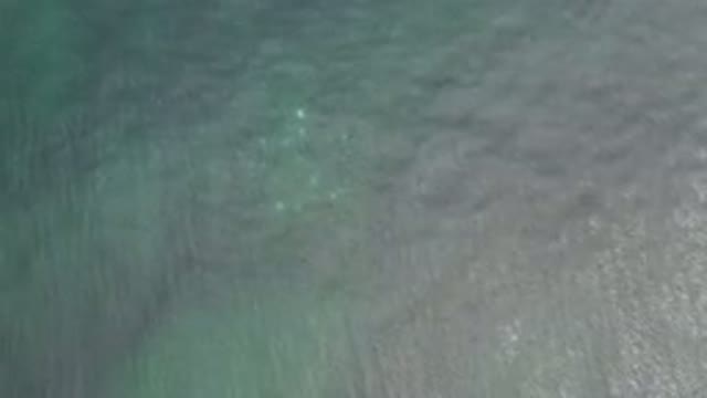 LOS CABOS MEXICO-2020: Green Water Light Chop Ripples Across The Surface