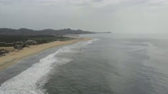LOS CABOS MEXICO-2020: Landscape Of A Beach During A Cloudy Weather