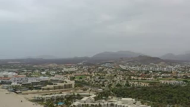 LOS CABOS MEXICO-2020: An Aerial View Of An Urban Area With Green Spaces At The