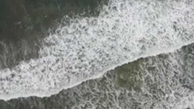 LOS CABOS MEXICO-2020: Rolling Ocean Footage From Shore Out To Sea With Foam And