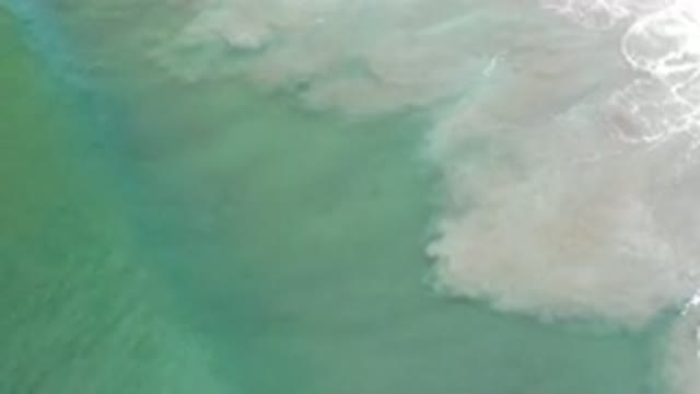 LOS CABOS MEXICO-2020: Green and White Waves Moving in Ocean in Daylight