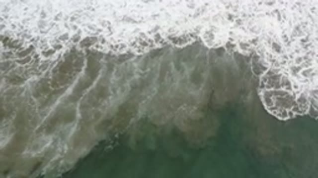 LOS CABOS MEXICO-2020: Aerial View Of The Blue Ocean With Some Pretty Waves