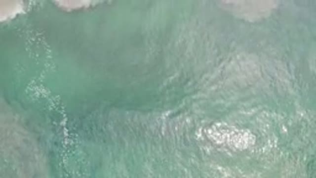 LOS CABOS MEXICO-2020: Moving Aerial Drone Shot Over the Ocean With Waves