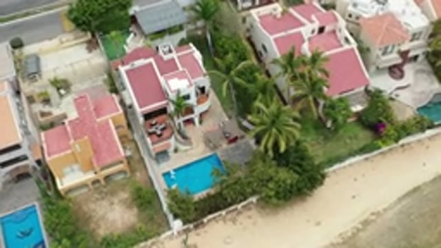 LOS CABOS MEXICO-2020: Footage Of A City With Buildings With Pink Roof And Urban Landmarks