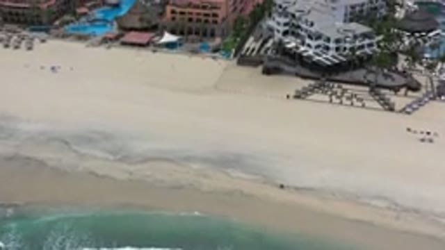 LOS CABOS MEXICO-2020: Drone View Of A Beautiful Hotel