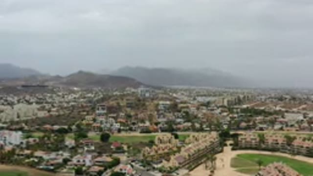 LOS CABOS MEXICO-2020: Aerial View Of Buildings And Rooftop Of Beachfront City