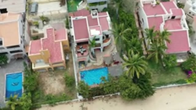 LOS CABOS MEXICO-2020: Aerial Video Of House With A Pool