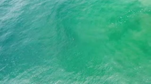 LOS CABOS MEXICO-2020: Stunning Blue And Green Ocean Waves Seen From Above With