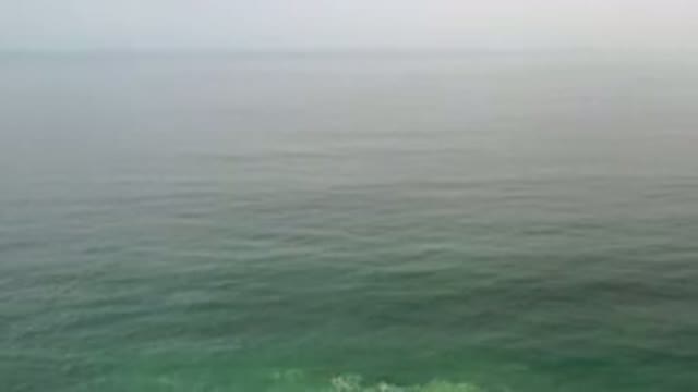 LOS CABOS MEXICO-2020: Footage Of Sea With Small Waves And Cloudy Sky In The