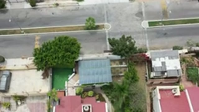 LOS CABOS MEXICO-2020: Aerial View Of Houses, Highway And Trees