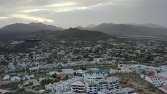 LOS CABOS MEXICO-2020: A Little Town At The Limit With The Beginning Of A Sunset