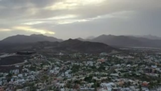 LOS CABOS MEXICO-2020: The Pleasant Top View Of The Mountains With Nice Houses
