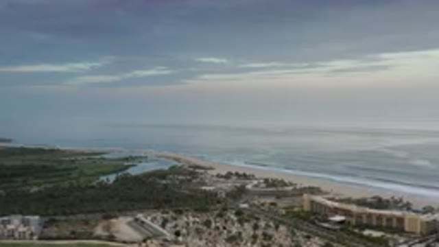 LOS CABOS MEXICO-2020: Aerial View Of Buildings And Rooftop Of Beachfront City