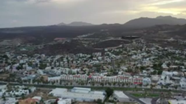 LOS CABOS MEXICO-2020: Green Plains And Houses in Los Cabos