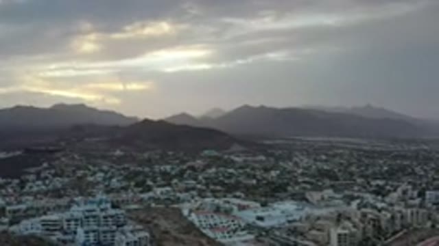 LOS CABOS MEXICO-2020: City Landscape With Mountains Background