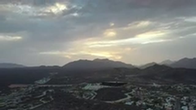 LOS CABOS MEXICO-2020: Aerial View Of The City Showing Big And Pretty Mountains