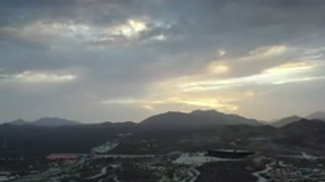LOS CABOS MEXICO-2020: Aerial View Of Mountainous Terrain With Roads And