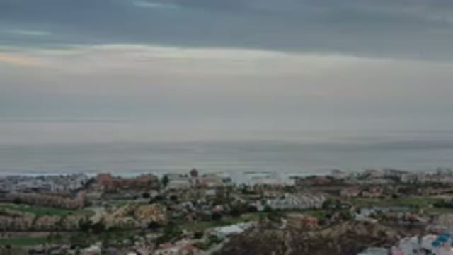 LOS CABOS MEXICO-2020: Panoramic View Of City Situated At Sea Shore Showing Sea