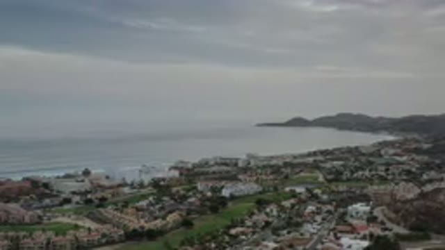LOS CABOS MEXICO-2020: Flyover Sky And Nature View Of Beach Front Properties