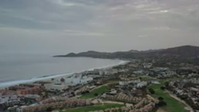 LOS CABOS MEXICO-2020: Beach And Mountains With Cloudy Sky in Los Cabos