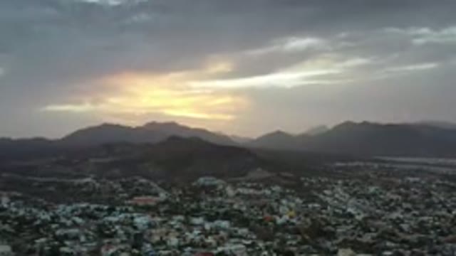 LOS CABOS MEXICO-2020: Wonderful Aerial View Of This City In The Middle Of The