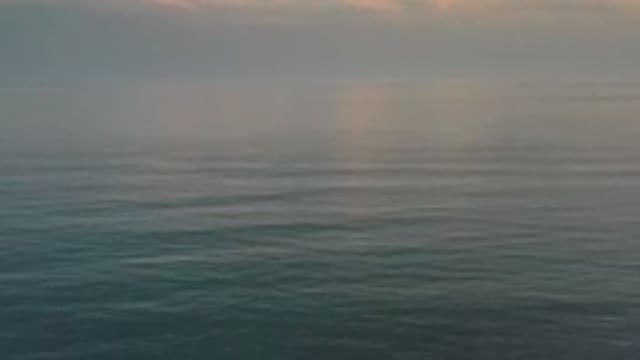 LOS CABOS MEXICO-2020: Large Calm Ocean Sunrise With Beautiful Visual Sudden