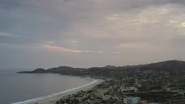 LOS CABOS MEXICO-2020: Beach Houses On The Beautiful Beach Showing The Blue