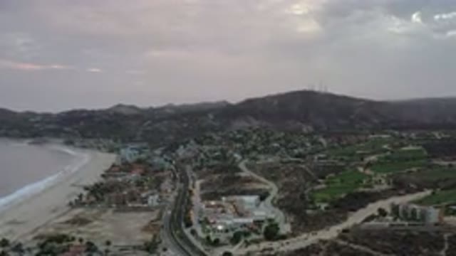 LOS CABOS MEXICO-2020: In A Long Shot There Are So Many Buildings And Trees