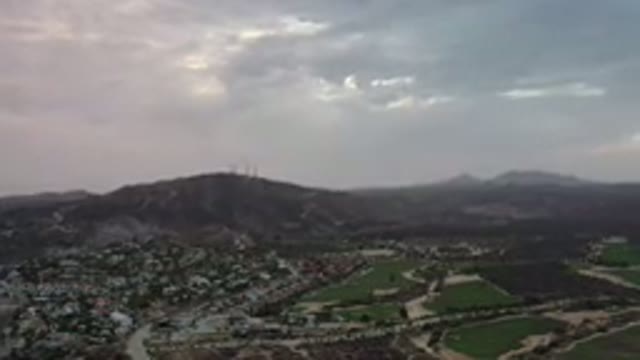 LOS CABOS MEXICO-2020: Aerial View Of The Whole City At Dawn Wonderful View Of
