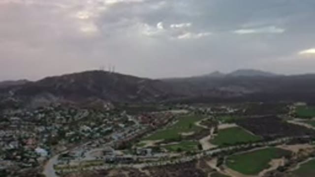 LOS CABOS MEXICO-2020: Aerial View Of A Village And Its Infrastructure