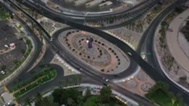 LOS CABOS MEXICO-2020: Cars Moving Along Roads in Urban Setting