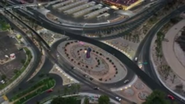 LOS CABOS MEXICO-2020: Top View Of Very Attractive Highway Junction