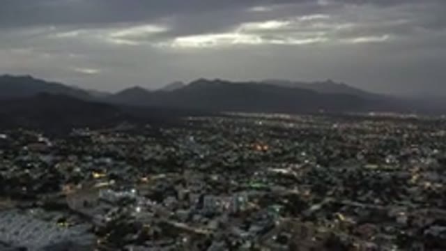 LOS CABOS MEXICO-2020: Heavily Populated City With Mountains In The Background